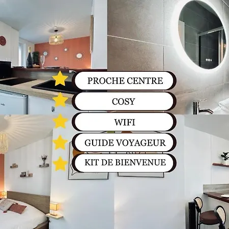 Chez Cath Neuf Cosy Proche Centre-ville Apartment Reims