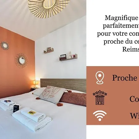Apartment Chez Cath Neuf Cosy Proche Centre-ville Reims